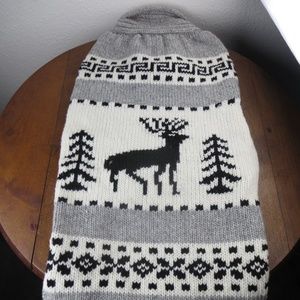 NWT Chilly Dog Reindeer Organic Wool Sweater XXL